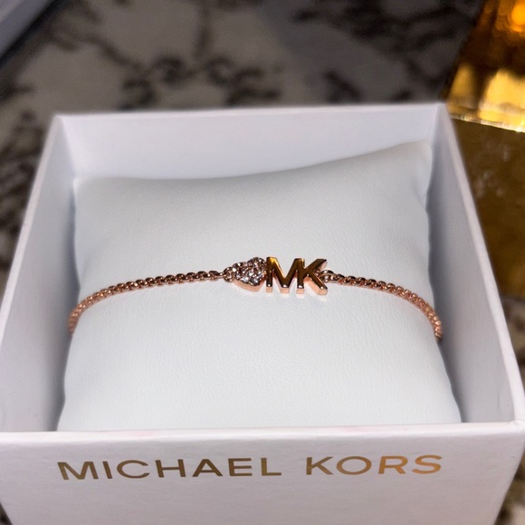Michael Kors Rose Gold Logo Bracelet - Picture 6 of 9